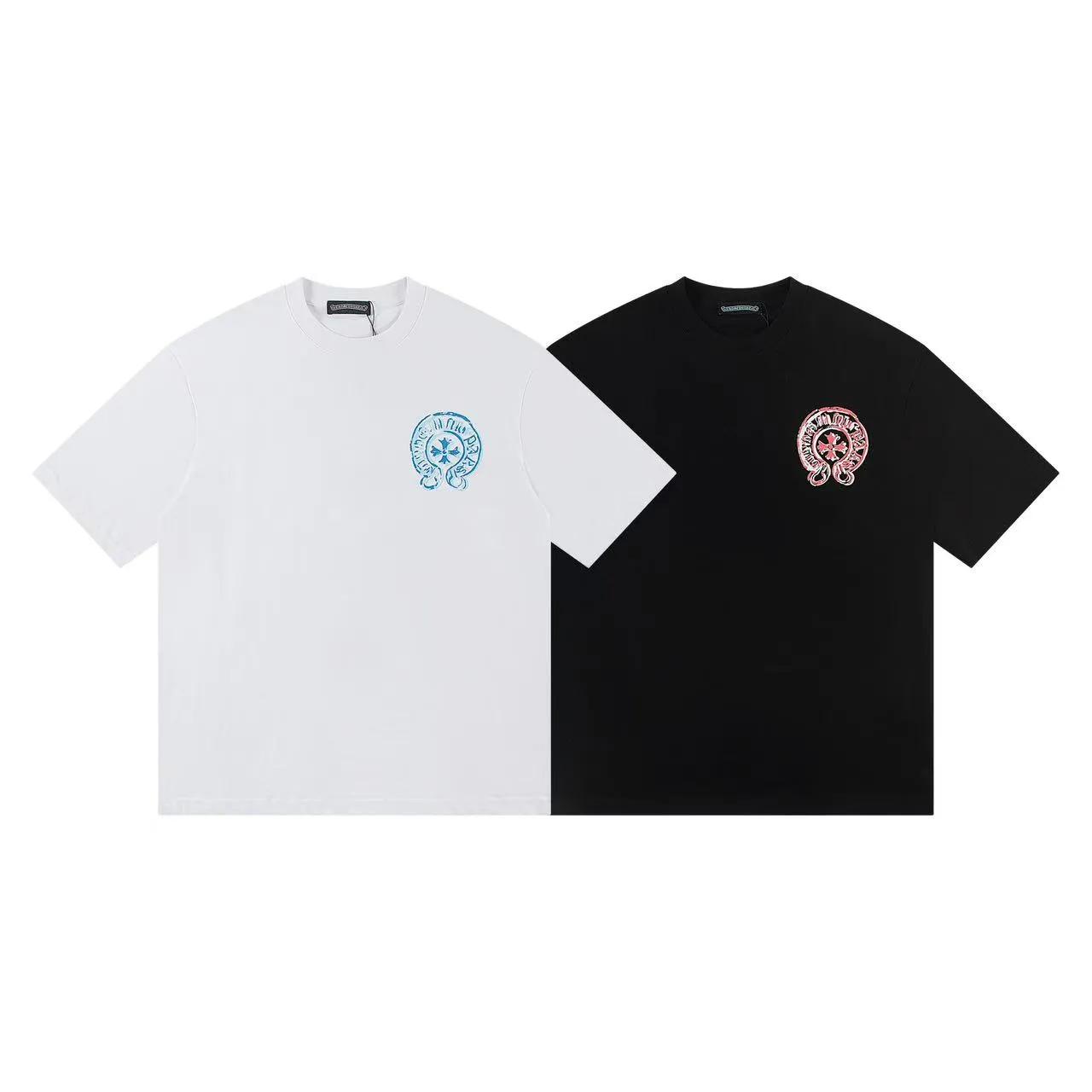🅿️146 Style: 2025 new Croix Heart short-sleeved T-shirt Material: High version 300g double yarn combed cotton Size: S～XL Color: Black Style number: Z022